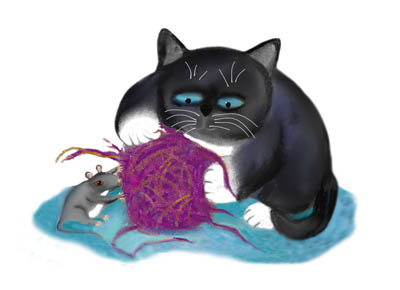 Shredding the Magenta Ball of Yarn