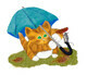 Umbrellas for Mouse and Kitty