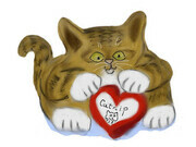 Valentine's Day Present for Tiger Kitten